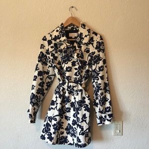 Floral Canvas Trench